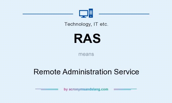 What does RAS mean? It stands for Remote Administration Service