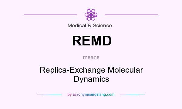 What does REMD mean? It stands for Replica-Exchange Molecular Dynamics