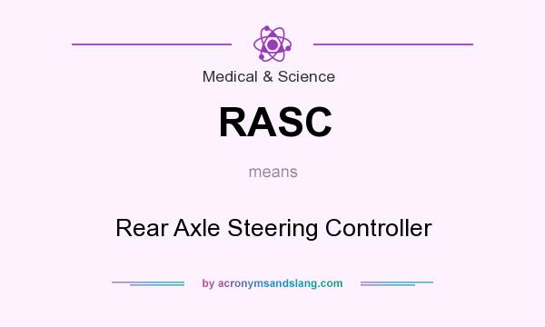 What does RASC mean? It stands for Rear Axle Steering Controller