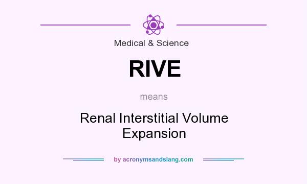 What does RIVE mean? It stands for Renal Interstitial Volume Expansion