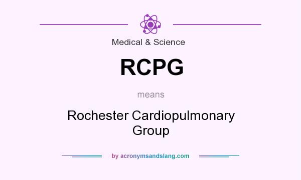 What does RCPG mean? It stands for Rochester Cardiopulmonary Group