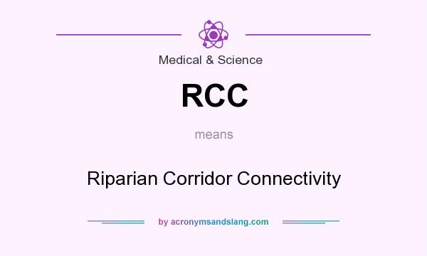 What does RCC mean? It stands for Riparian Corridor Connectivity