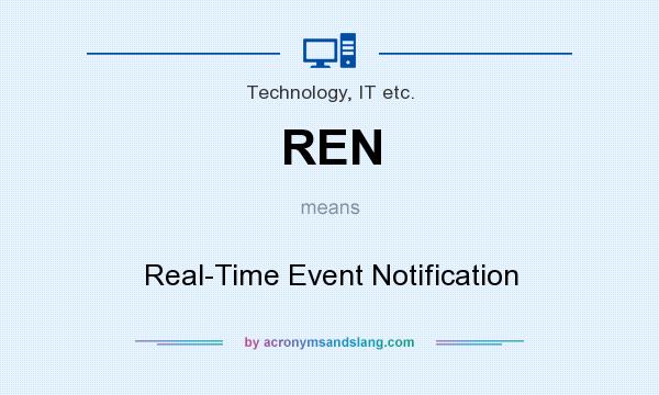 What does REN mean? It stands for Real-Time Event Notification