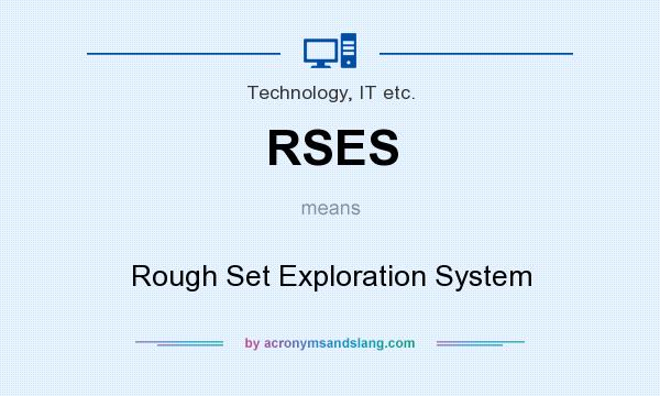 What does RSES mean? It stands for Rough Set Exploration System