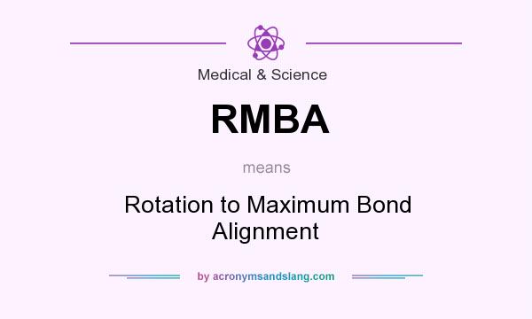 What does RMBA mean? It stands for Rotation to Maximum Bond Alignment