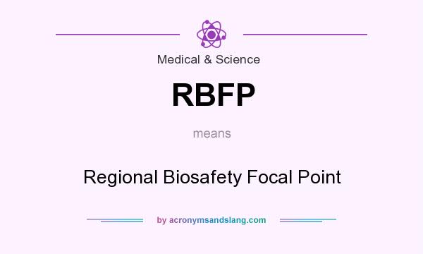 What does RBFP mean? It stands for Regional Biosafety Focal Point