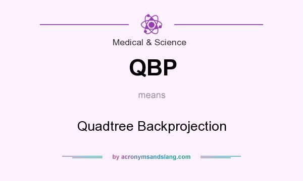 What does QBP mean? It stands for Quadtree Backprojection