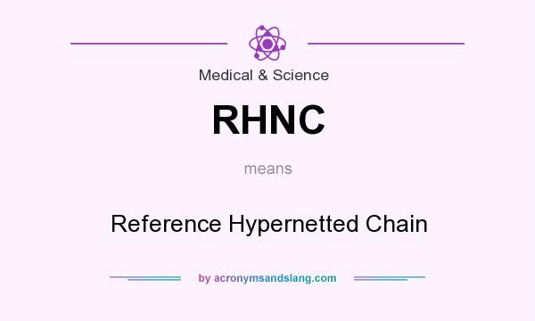What does RHNC mean? It stands for Reference Hypernetted Chain