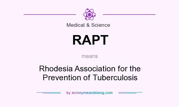 What does RAPT mean? It stands for Rhodesia Association for the Prevention of Tuberculosis