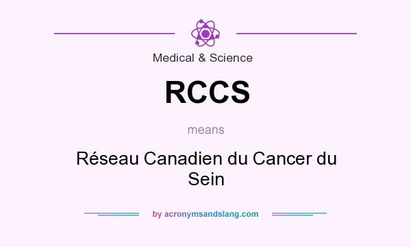 What does RCCS mean? It stands for Réseau Canadien du Cancer du Sein