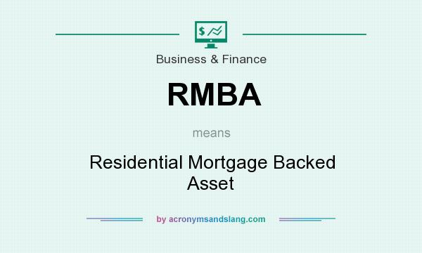 What does RMBA mean? It stands for Residential Mortgage Backed Asset