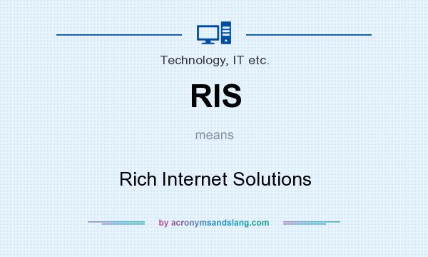 What does RIS mean? It stands for Rich Internet Solutions