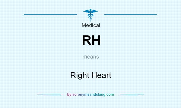 What does RH mean? It stands for Right Heart