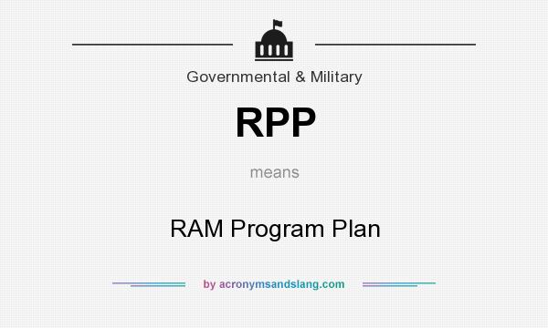 What does RPP mean? It stands for RAM Program Plan