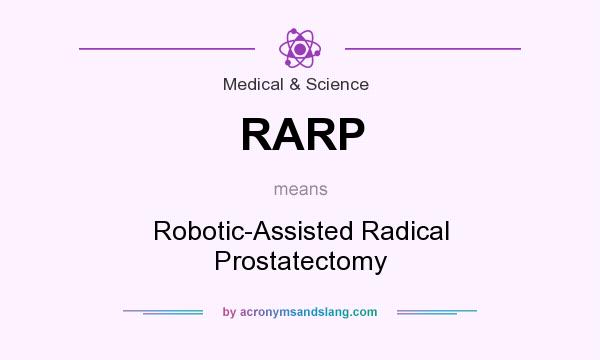 What does RARP mean? It stands for Robotic-Assisted Radical Prostatectomy