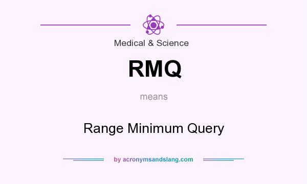 What does RMQ mean? It stands for Range Minimum Query