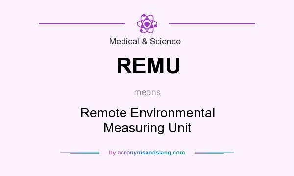 What does REMU mean? It stands for Remote Environmental Measuring Unit