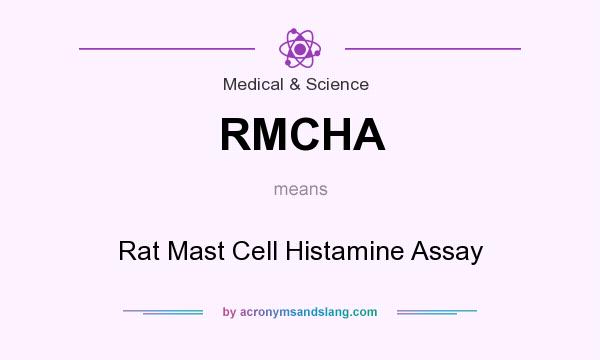 What does RMCHA mean? It stands for Rat Mast Cell Histamine Assay