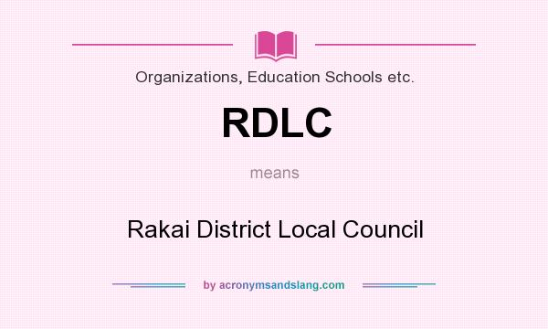 What does RDLC mean? It stands for Rakai District Local Council