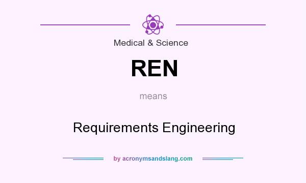 What does REN mean? It stands for Requirements Engineering