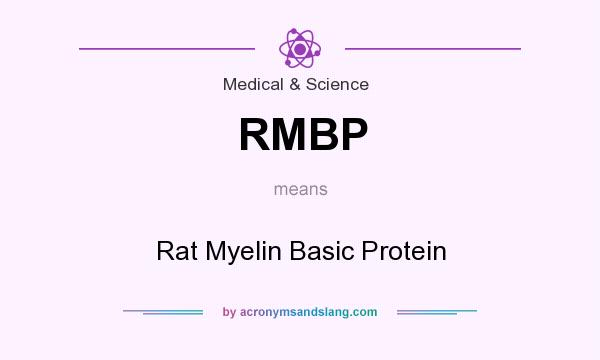 What does RMBP mean? It stands for Rat Myelin Basic Protein