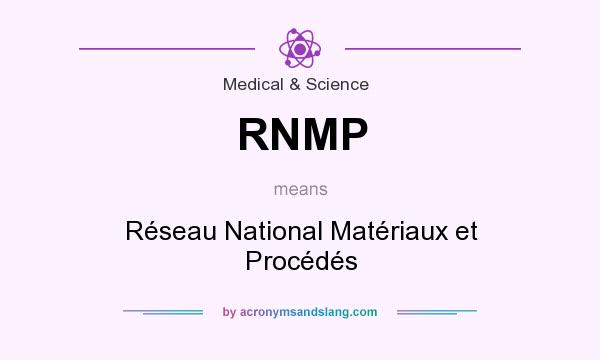 What does RNMP mean? It stands for Réseau National Matériaux et Procédés