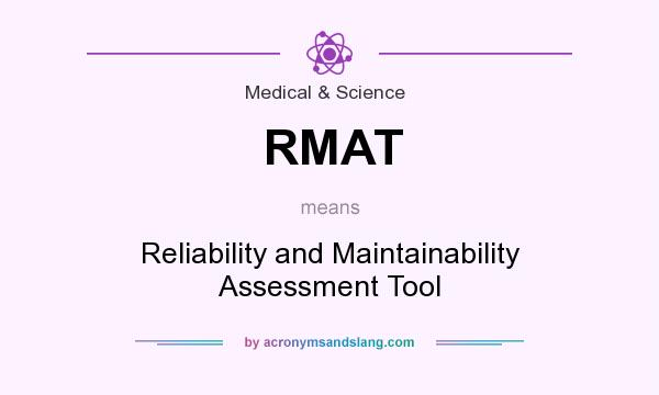 What does RMAT mean? It stands for Reliability and Maintainability Assessment Tool