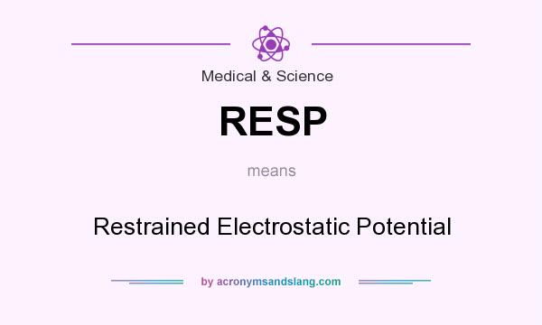 What does RESP mean? It stands for Restrained Electrostatic Potential