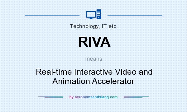 What does RIVA mean? It stands for Real-time Interactive Video and Animation Accelerator