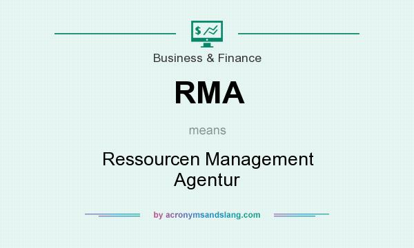 What does RMA mean? It stands for Ressourcen Management Agentur