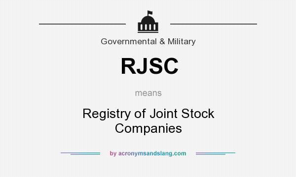 What does RJSC mean? It stands for Registry of Joint Stock Companies