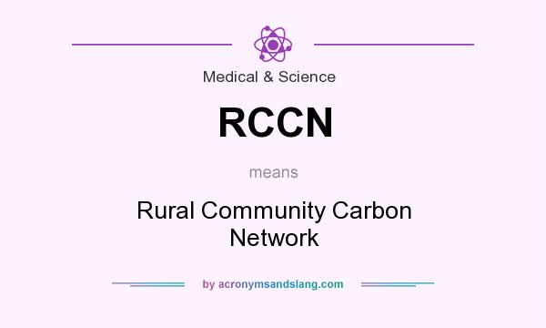 What does RCCN mean? It stands for Rural Community Carbon Network