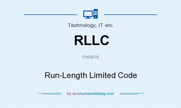 What does RLLC mean? It stands for Run-Length Limited Code
