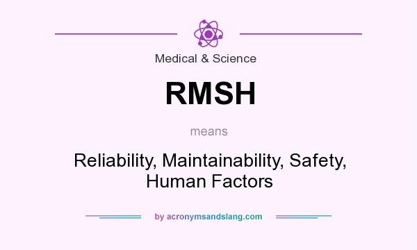 What does RMSH mean? It stands for Reliability, Maintainability, Safety, Human Factors