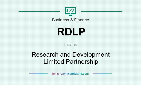 What does RDLP mean? It stands for Research and Development Limited Partnership
