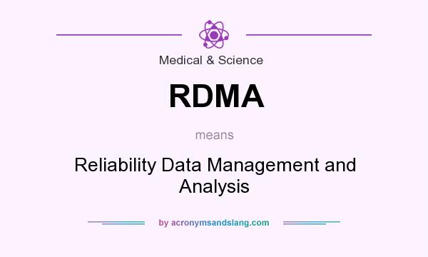 What does RDMA mean? It stands for Reliability Data Management and Analysis