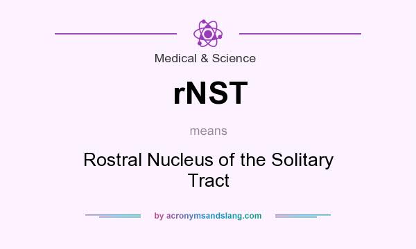 What does rNST mean? It stands for Rostral Nucleus of the Solitary Tract