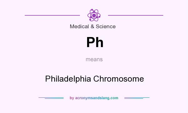 What does Ph mean? It stands for Philadelphia Chromosome