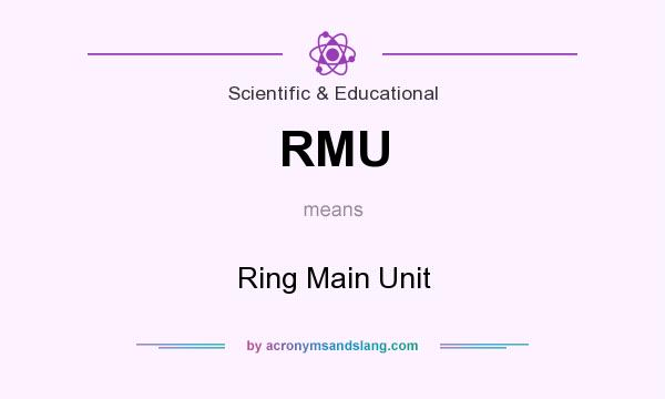 What does RMU mean? It stands for Ring Main Unit