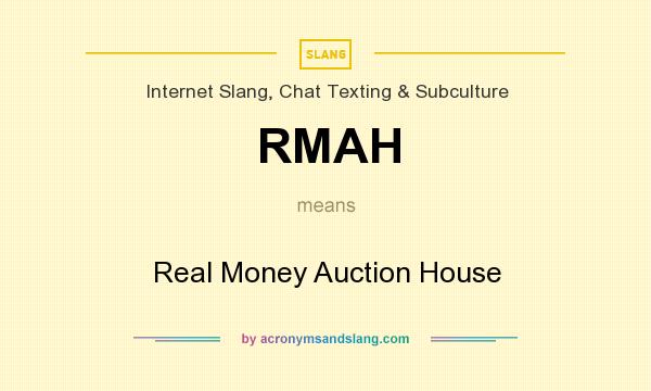 What does RMAH mean? It stands for Real Money Auction House