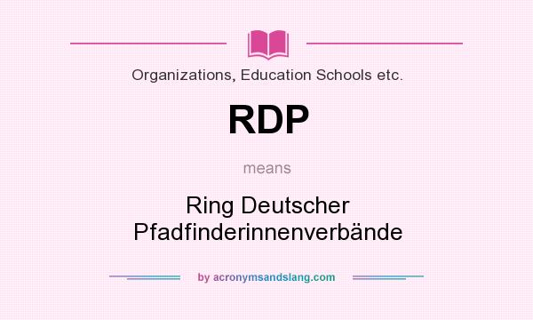 What does RDP mean? It stands for Ring Deutscher Pfadfinderinnenverbände