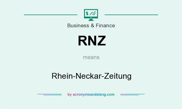 What does RNZ mean? It stands for Rhein-Neckar-Zeitung