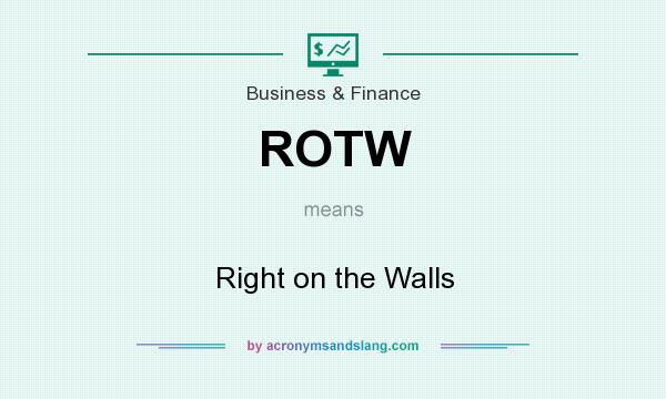 What does ROTW mean? It stands for Right on the Walls