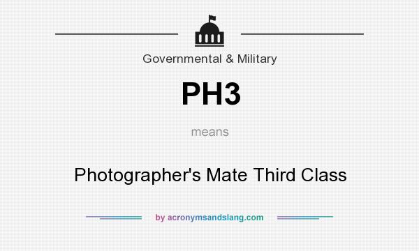 What does PH3 mean? It stands for Photographer`s Mate Third Class