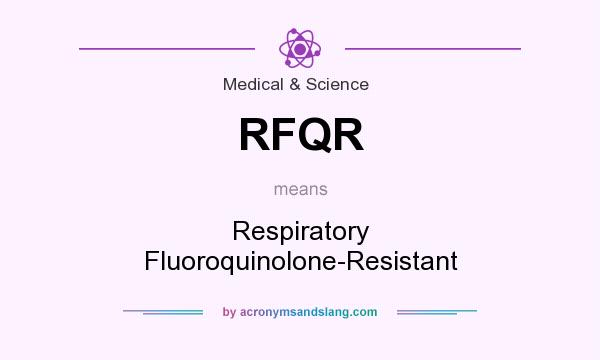 What does RFQR mean? It stands for Respiratory Fluoroquinolone-Resistant
