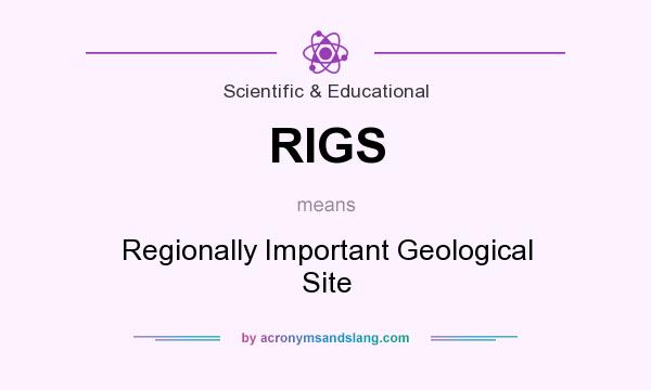 What does RIGS mean? It stands for Regionally Important Geological Site
