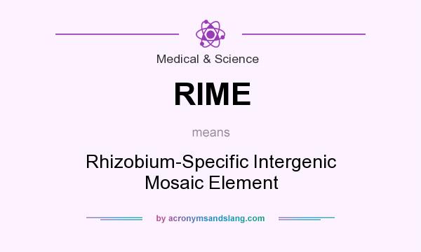 What does RIME mean? It stands for Rhizobium-Specific Intergenic Mosaic Element