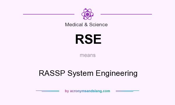 What does RSE mean? It stands for RASSP System Engineering
