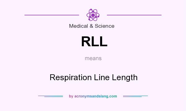 What does RLL mean? It stands for Respiration Line Length
