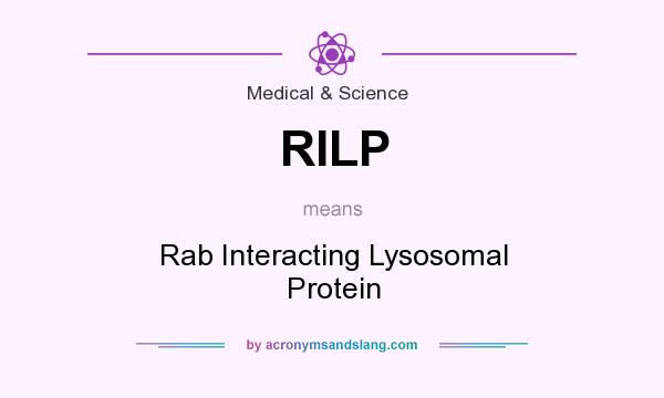 What does RILP mean? It stands for Rab Interacting Lysosomal Protein